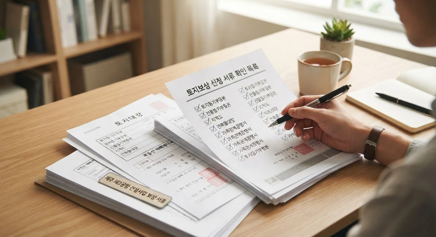 제주 제2공항 보상 절차 및 대상 총정리: 토지·건물·농지 보상 기준과 준비서류 2 제주 제2공항 보상 절차 서류 점검 및 권리 입증 준비
