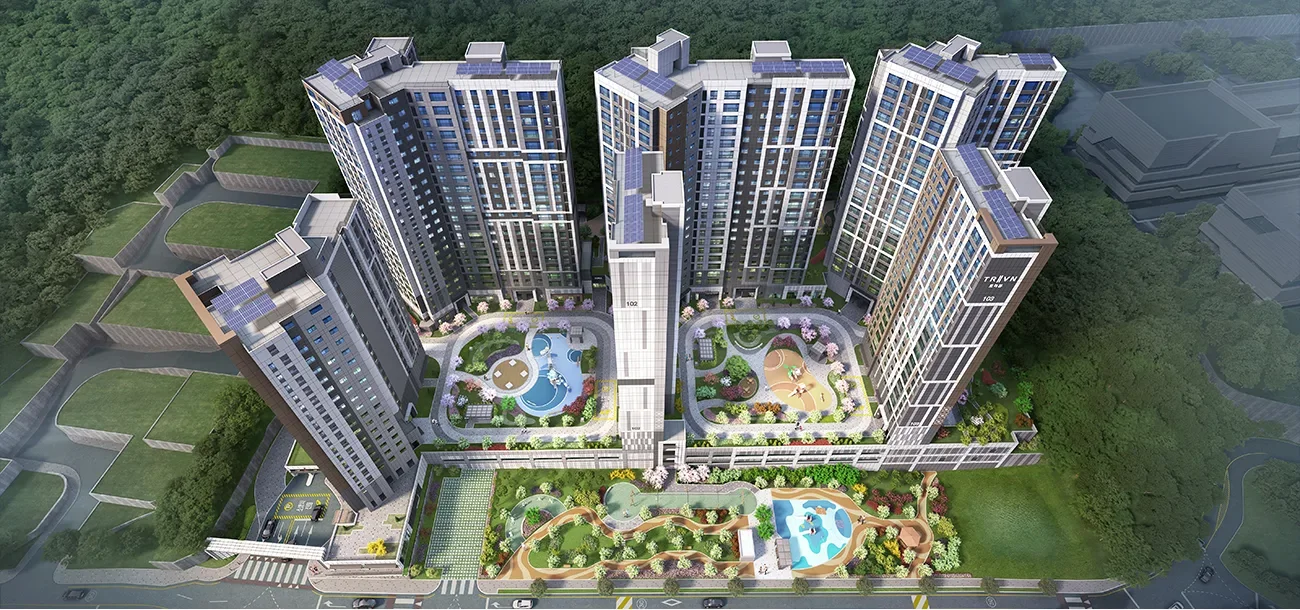 트리븐 김해 무순위 1차 1세대|8월 25일·155㎡ 15.7억 2 트리븐 김해 무순위 단지 조감도