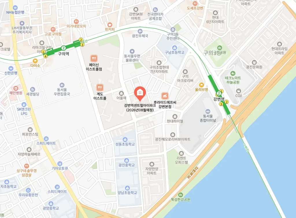 강변역 센트럴 아이파크 무순위 불법행위 재공급 1세대|서울 무주택·잔금 90% 2 강변역 센트럴 아이파크 무순위 입지 환경