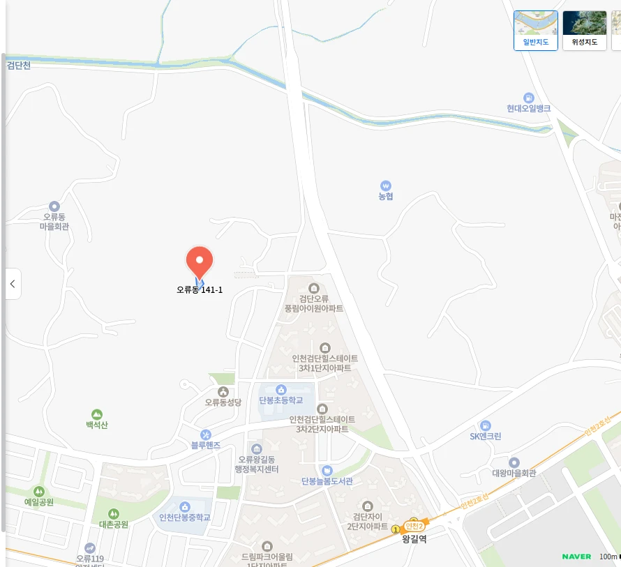 검단 센트레빌 그랑포레 분양 예정 모집공고 전 사전분석 1 검단 센트레빌 그랑포레 사업 위치 지도 (네이버 지도)