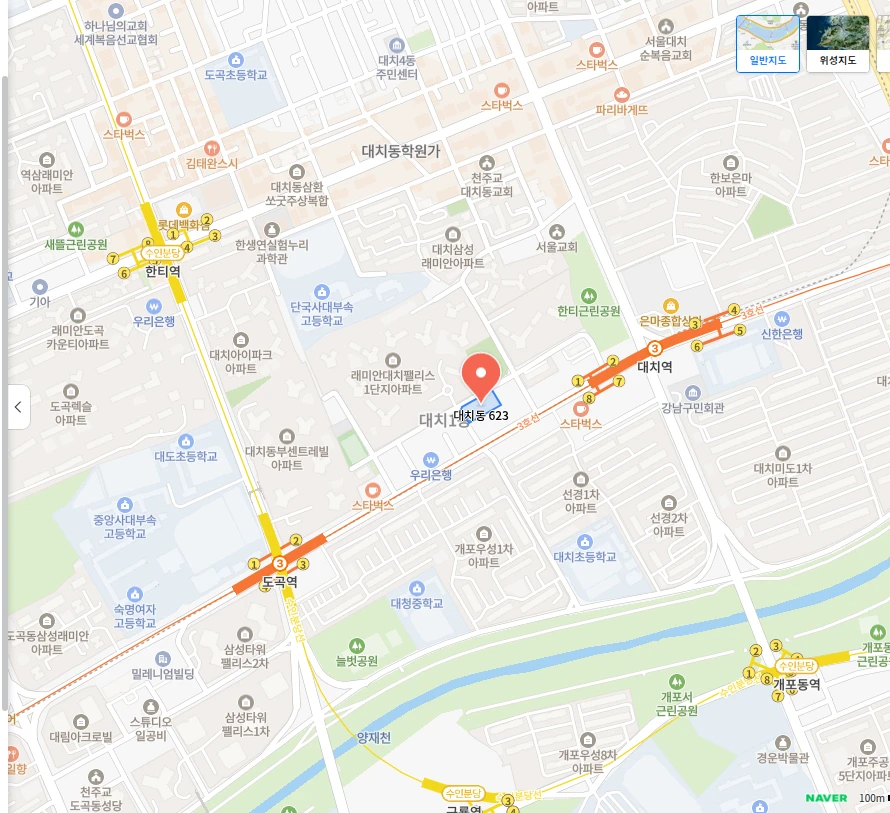남서울종합시장 정비사업, 일반분양 70세대 계획과 공고 전 확인할 점 1 남서울종합시장정비사업 아파트 사업 위치 지도 (네이버 지도)