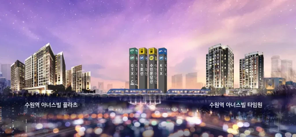 수원역 아너스빌 타임원 2차 무순위 임의공급 4세대|10월 13일·7.5~7.6억 2 수원역 아너스빌 타임원 2차 무순위 단지 조감도